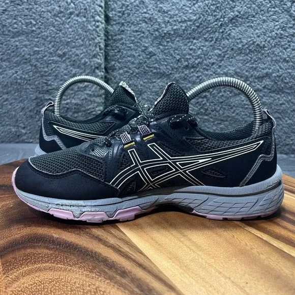 ASICS GEL-Venture 8 Women's Trail Running Shoes Sneakers Black Pink Size 7.5 - Picture 10 of 13